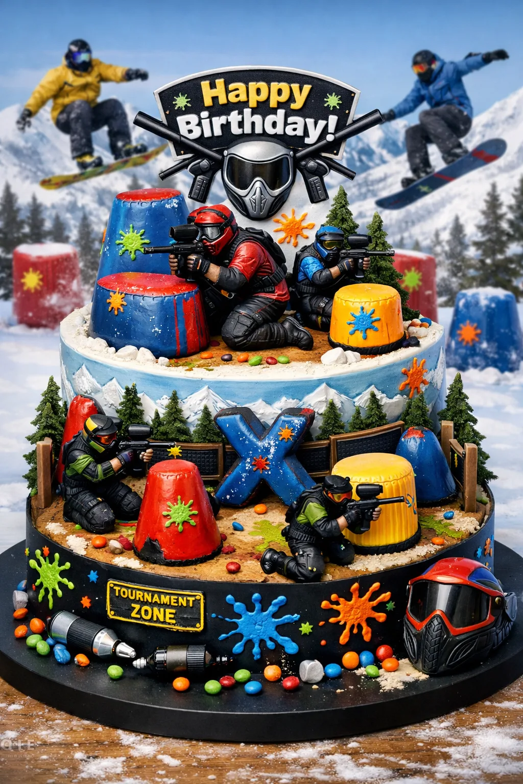 Custom: paintball-cake-001
